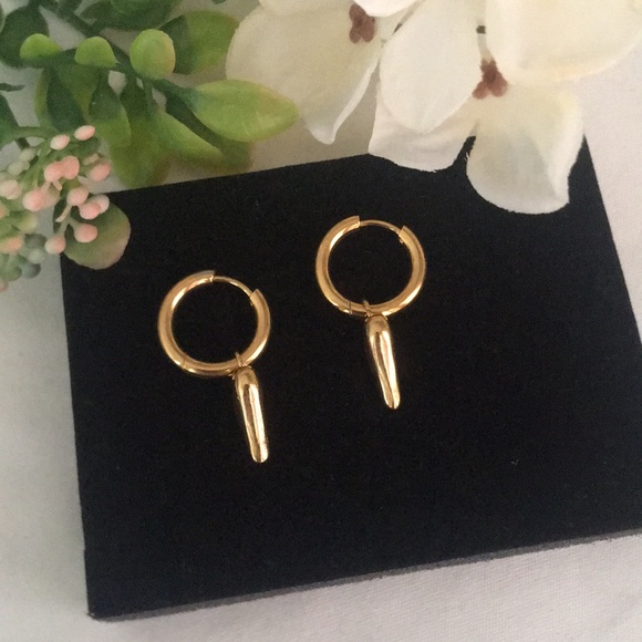 🍏50% OFF/3+...Heart and Hoops Dangle Earrings - Picture 9 of 11